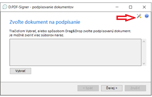 D.PDF.Signer - Nastavenia
